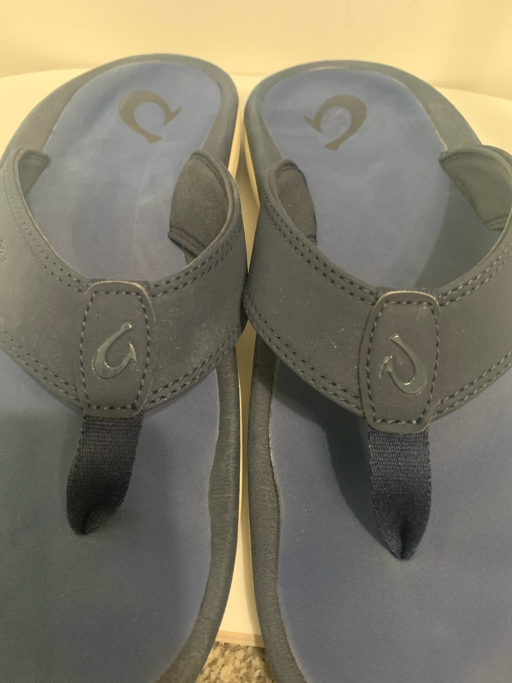 OluKai Deep Navy Comfort Flip Flops - Picture 5 of 7